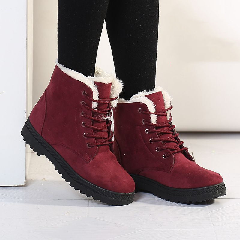 Winter Schnee Stiefel Mit Warmen Plüsch Stiefeletten Für Frauen Schuhe