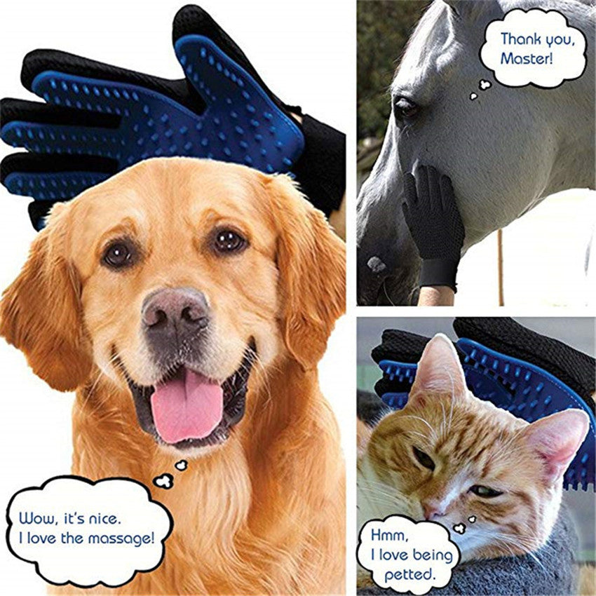 Pet Haar Entfernung Pinsel Kamm- Handschuhstil, lassen Sie Haustiere das bequeme Bad genießen!