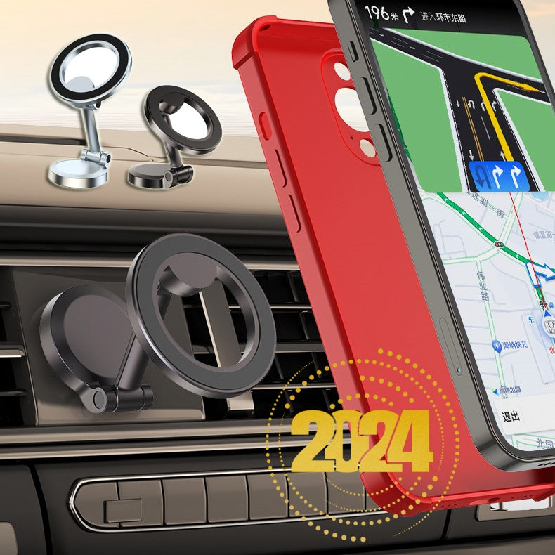 Magnetische Autotelefon halterung aus Metall faltbarer Telefon halter für Auto stärkste Magnet-Dashboard-Telefon halterung für Telefon