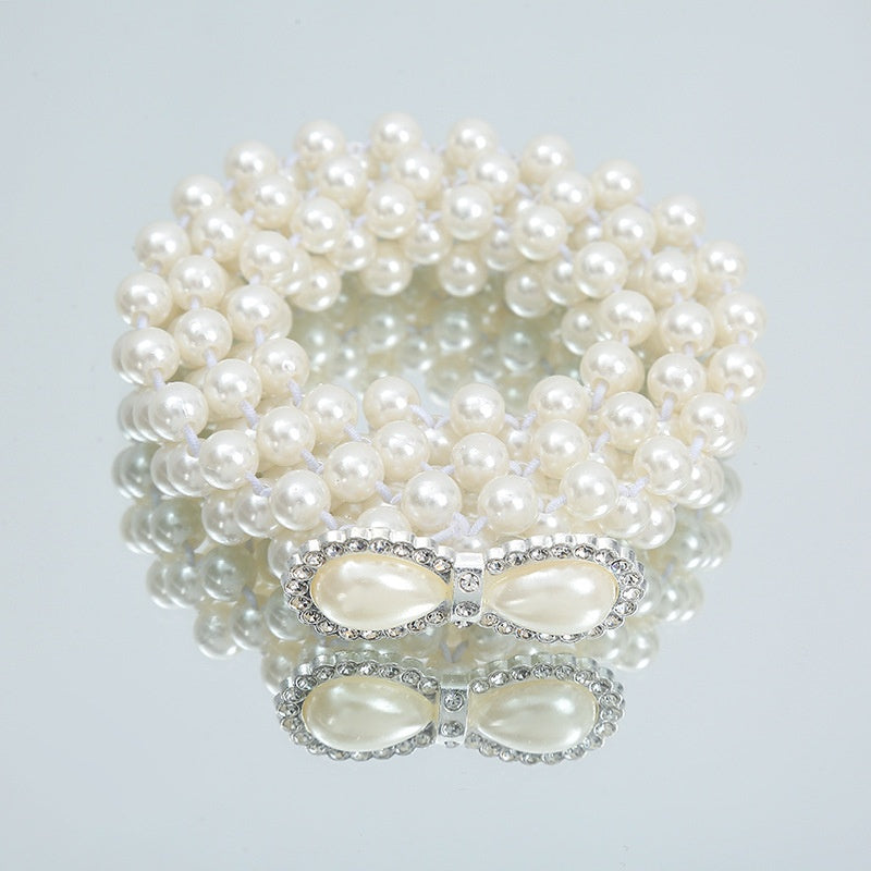 Modeschmuck Damen weiße Perle Taille Kette Dekoration