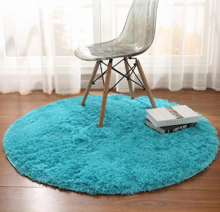 Flauschige runde Teppiche für Wohnzimmerdekoration