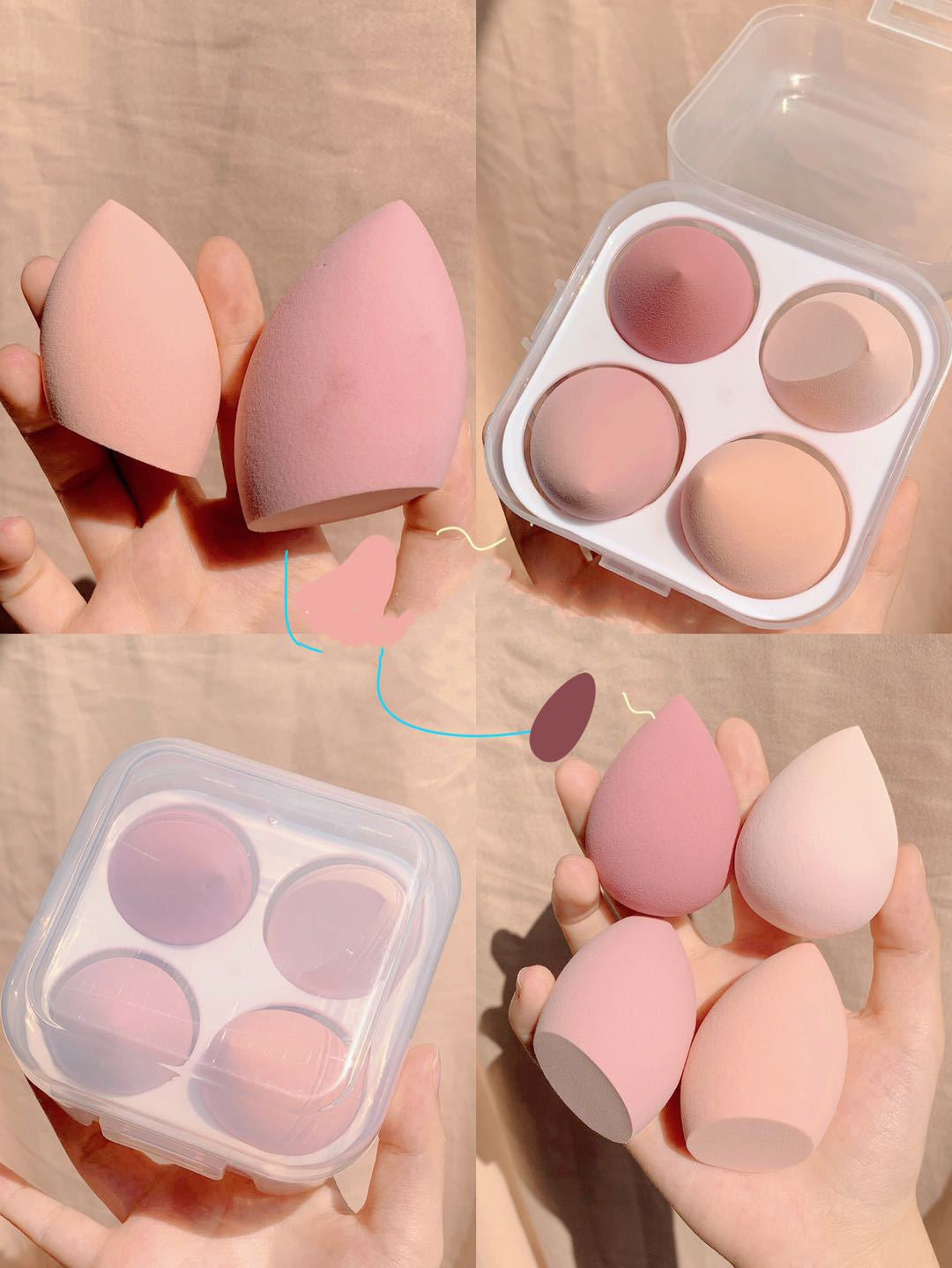 Make-up-Eier Box