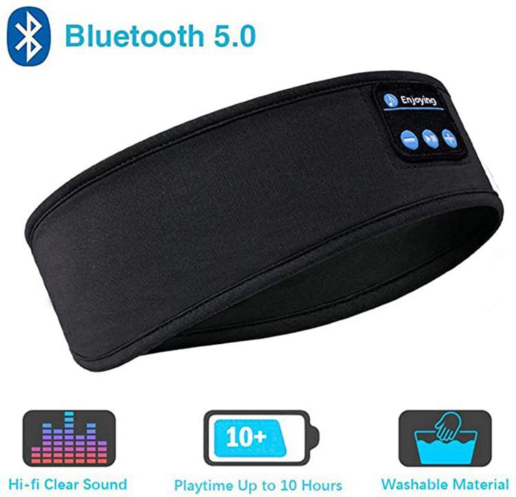 Kabellose Bluetooth-Schlafkopfhörer und Augenmaske