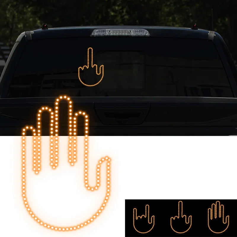 Kfz-Lustiges LED-Hand-Handmittelfinger Beleuchtung