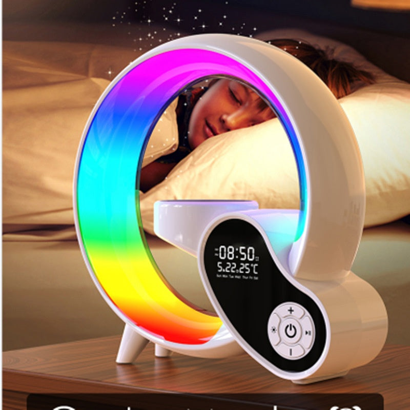 Großer G-Bluetooth-Lautsprecher mit Licht Uhr