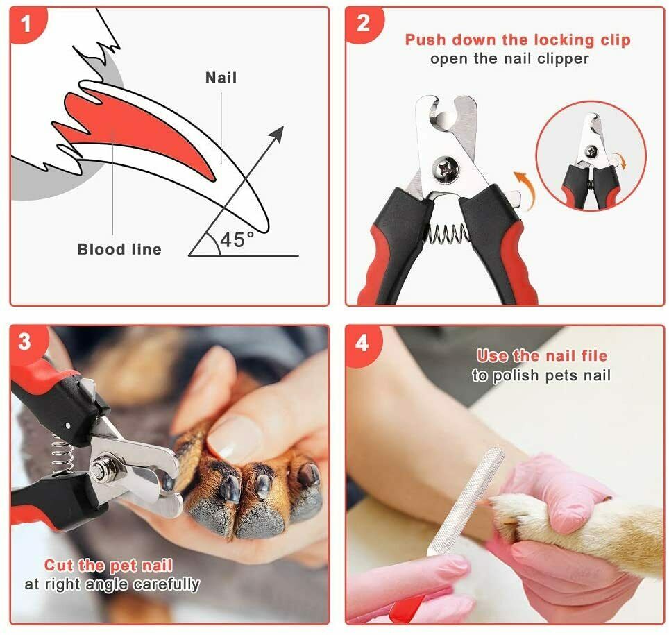 Hundezangen-Nagelknipser mit Sicherheitsbügel
