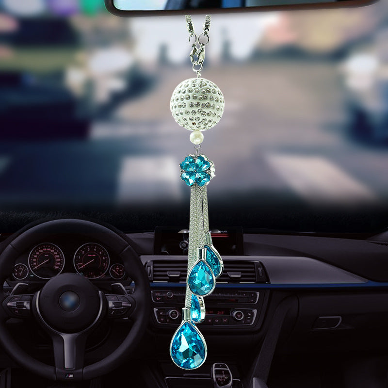 Auto-Spiegel  Kristall Diamant Kugel Anhänger