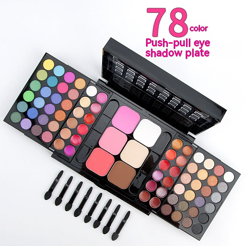 78 Farben Make-up-Set, Schattierungs-Puder, Lippenstift