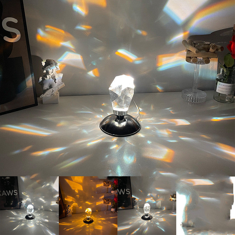 LED-Kristall-Nachtlicht mit Fernbedienung