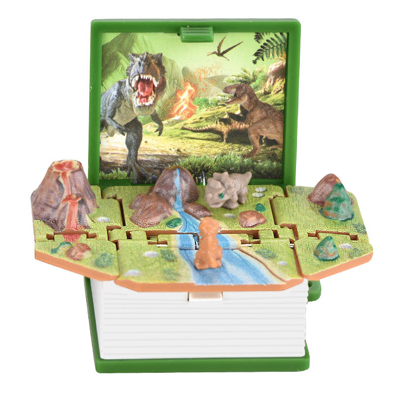 3D Dinosaurier Buch Schlüsselanhänger