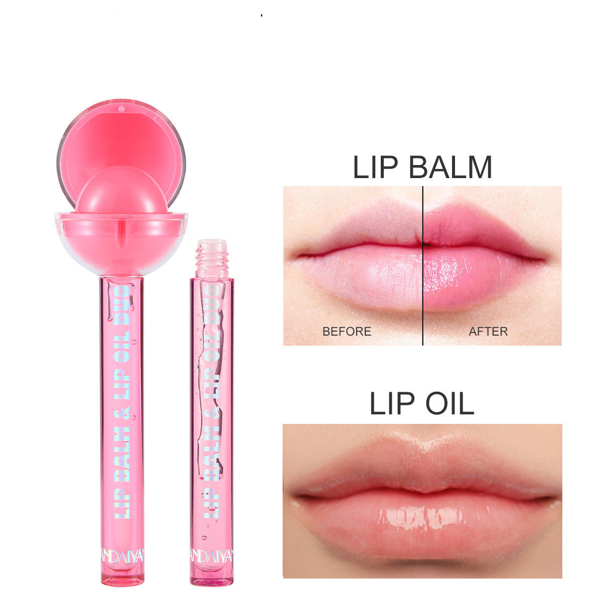 Zwei-in-Eins-Lollipop-Lippenstift mit Farbwechsel